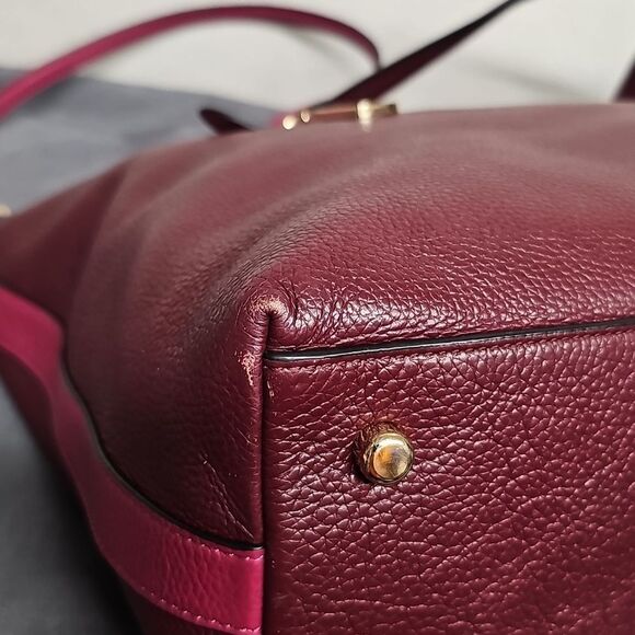 COACH TYLER PEBBLED LEATHER TOTE BAG BFPM-06-143 - Picture 7 of 11